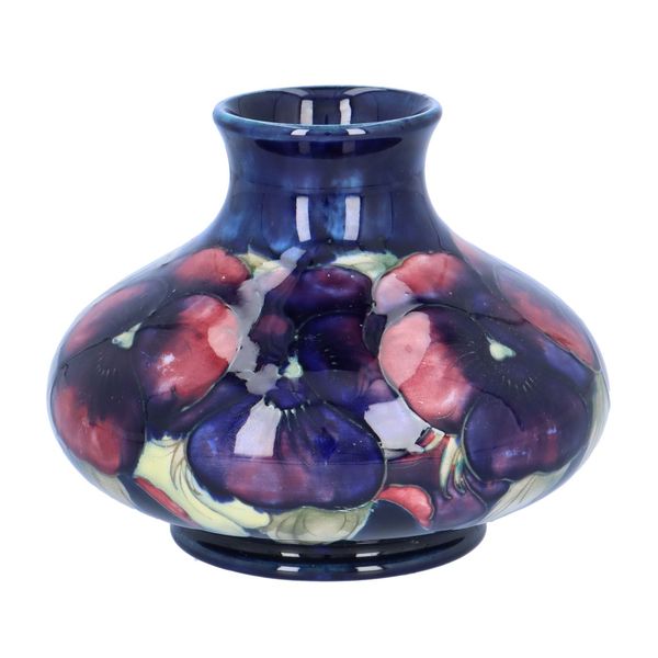 William Moorcroft Pansy Vase