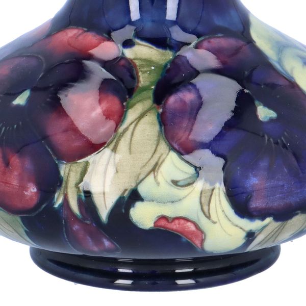 William Moorcroft Pansy Vase