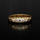 Edwardian 18ct Yellow Gold Diamond Five Stone Ring