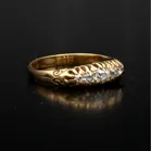 Edwardian 18ct Yellow Gold Diamond Five Stone Ring