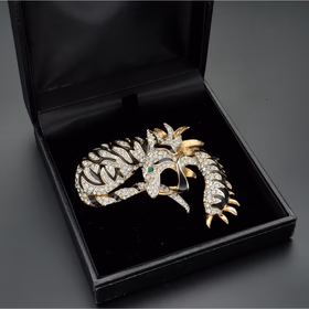 Attwood and Sawyer Gold Plated Tiger Brooch
