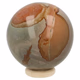 Polychroom jaspis bol 54 mm - 360° presentation