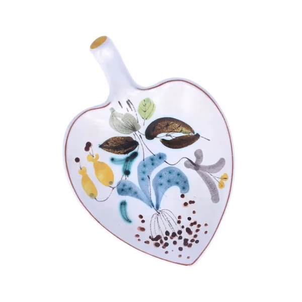 Vintage Gustavsberg Ceramic Leaf Dish