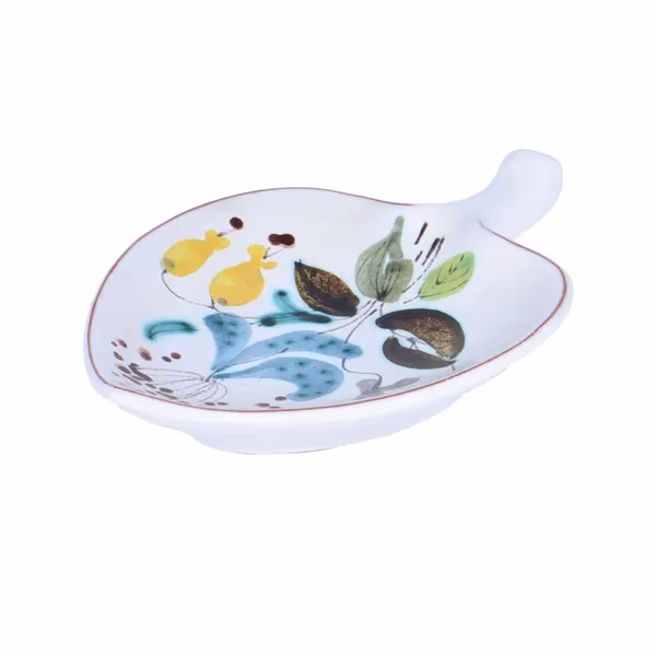Vintage Gustavsberg Ceramic Leaf Dish