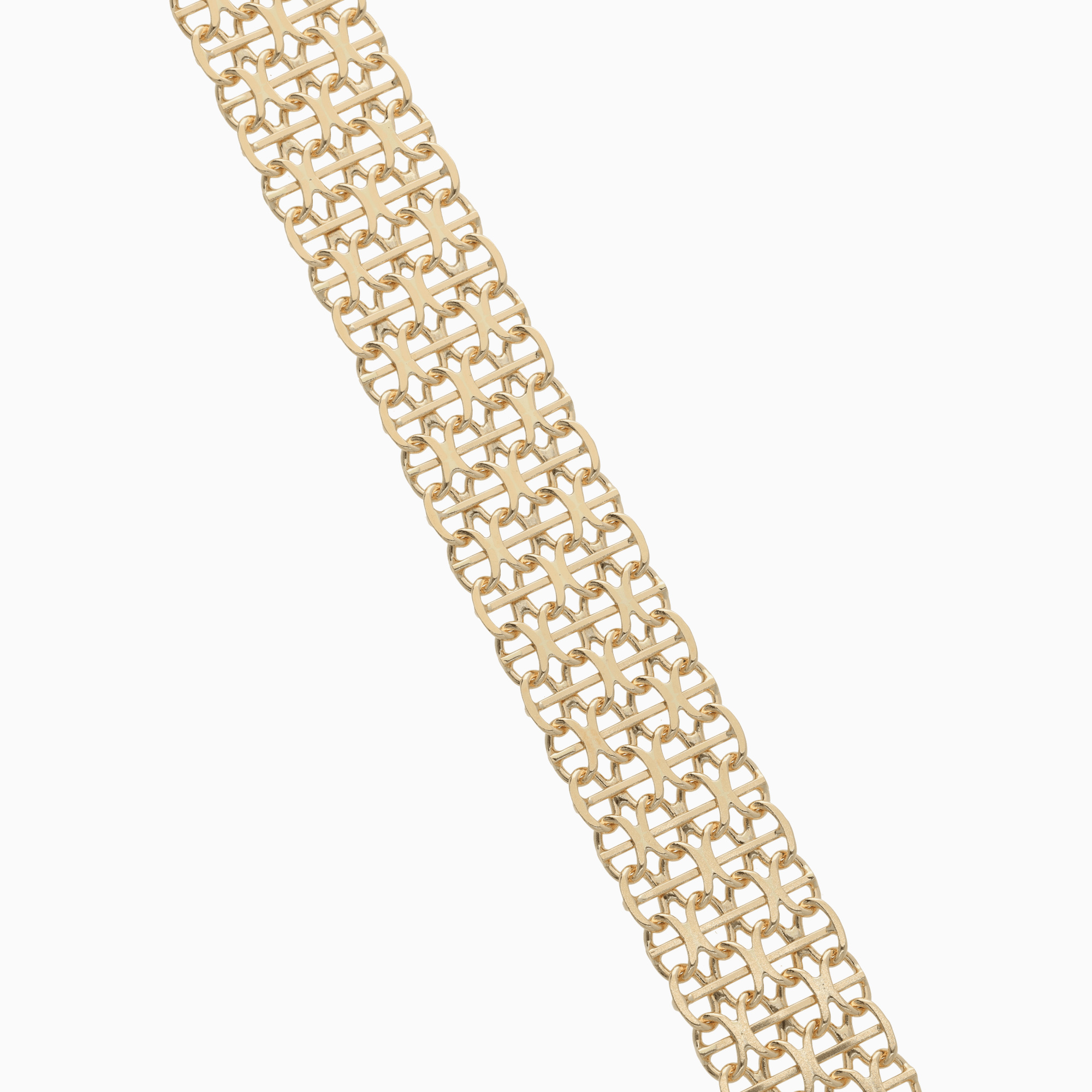 Armband x-länk med stav 19,4g 18K guld