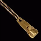 Silver Gilt Zip Pendant by Rebecca Joselyn