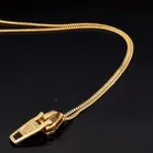 Silver Gilt Zip Pendant by Rebecca Joselyn