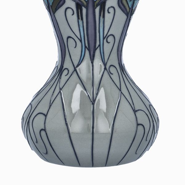 Macintosh Style Moorcroft Peacock Parade Vase