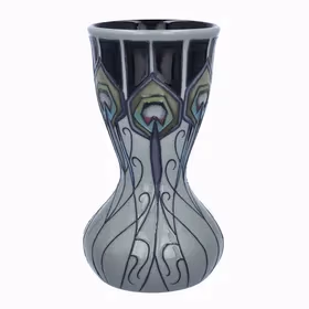 Macintosh Style Moorcroft Peacock Parade Vase