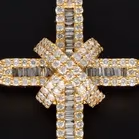 18ct Yellow Gold Diamond Cross Pendant