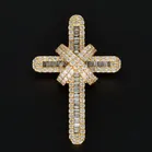18ct Yellow Gold Diamond Cross Pendant