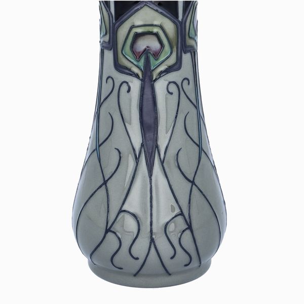 Macintosh Style Moorcroft Peacock Parade Tall Vase
