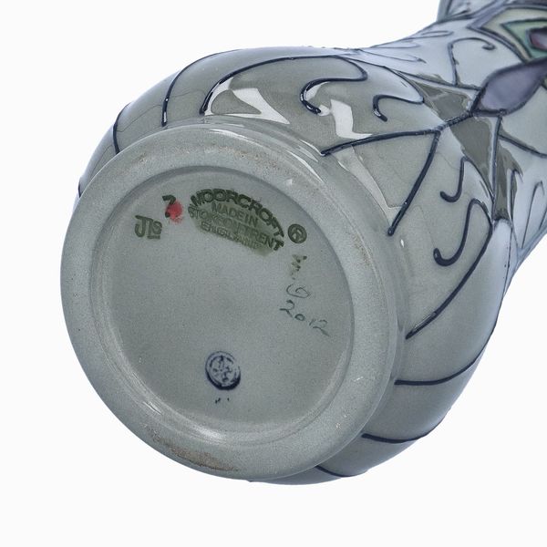 Macintosh Style Moorcroft Peacock Parade Tall Vase