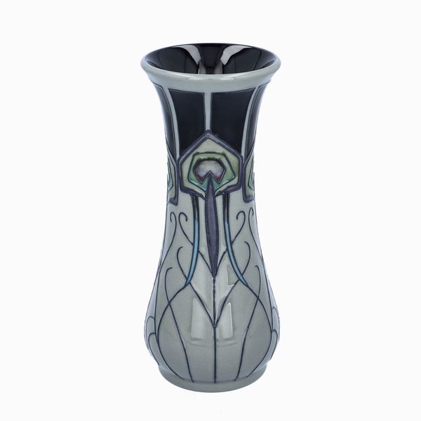 Macintosh Style Moorcroft Peacock Parade Tall Vase