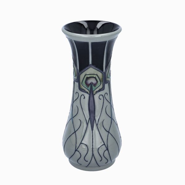 Macintosh Style Moorcroft Peacock Parade Tall Vase