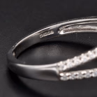 18ct White Gold Sapphire & Diamond Ring