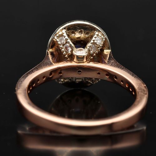 14ct Gold Tanzanite and Diamond Ring image-5