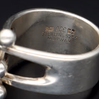 Vintage Sterling Silver Five Bead Ball Ring by Anna Greta Eker