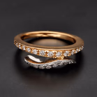 18ct Rose Gold Diamond Ring by Favero