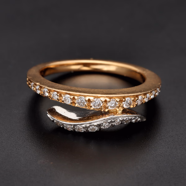 18ct Rose Gold Diamond Ring by Favero