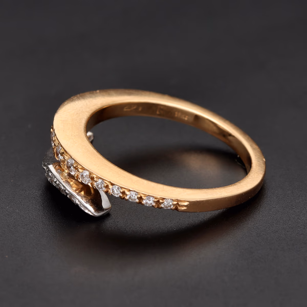 18ct Rose Gold Diamond Ring by Favero
