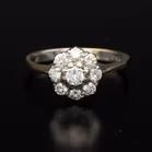 18ct Gold Diamond Cluster Ring