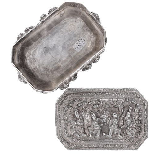 Antique Burmese Silver Betel Box image-6