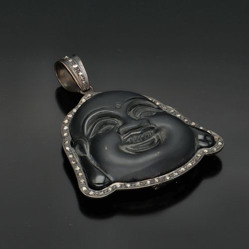 Black Onyx Buddha Pendant image-3