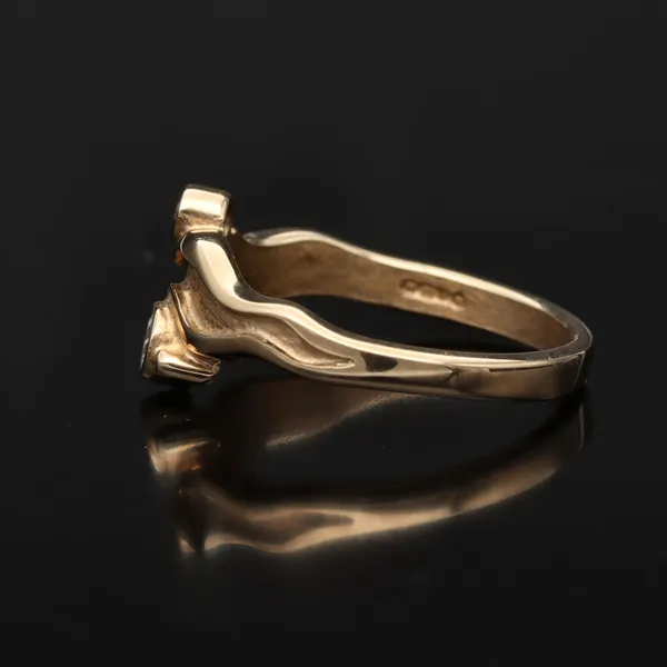 9k Yellow Gold Diamond Ring by Sheila Fleet