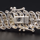 9ct White Gold Diamond Encrusted Bracelet