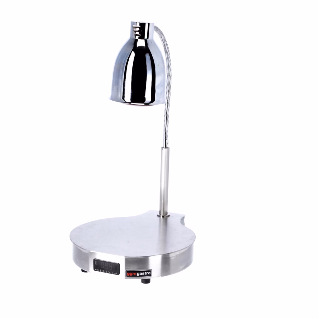 Płyta grzewcza ze stali nierdzewnej z lampą na podczerwień – 650 W