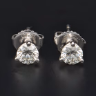 Hearts On Fire 18ct White Gold Diamond Stud Earrings