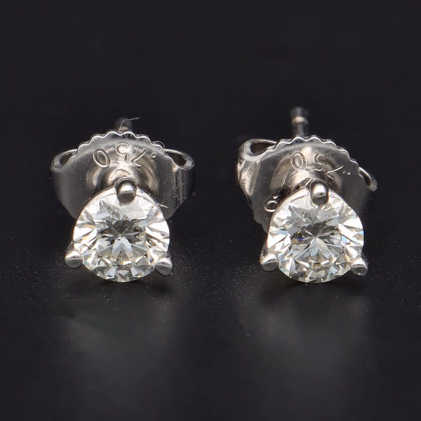 Hearts On Fire 18ct White Gold Diamond Stud Earrings