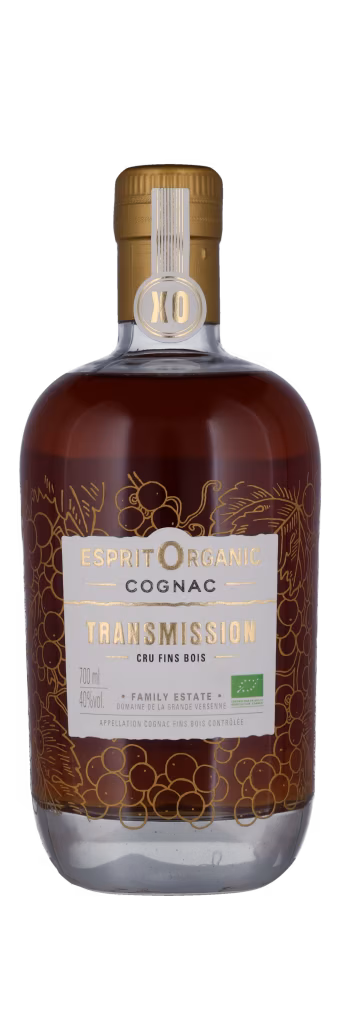 COGNAC TRANSMISSION XO GB ØKO 40% Esprit Organic, Maison des Pierres Gift Box, Fins Bois