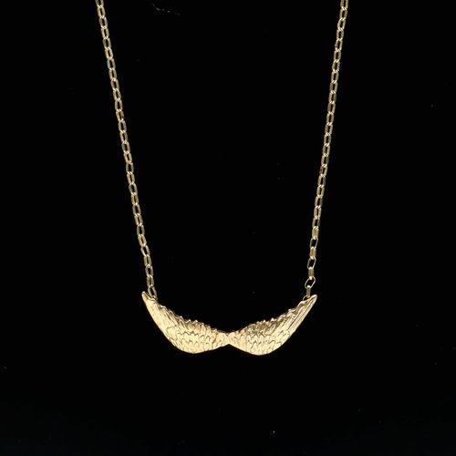 9ct Gold Wings Necklace image-1