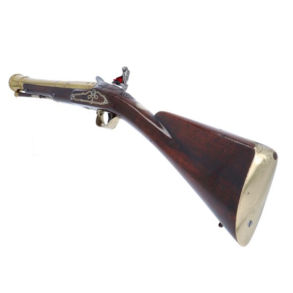 Rare Paktong Mounted Flintlock Blunderbuss