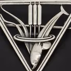 Danish Silver Dolphin Design Brooch