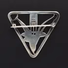 Danish Silver Dolphin Design Brooch