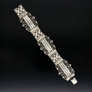 Heavy Vintage Mexican Silver Bracelet