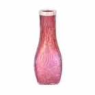 Art Deco Cranberry Silver Vases