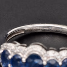 18ct White Gold Sapphire and Diamond Ring