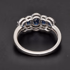 18ct White Gold Sapphire and Diamond Ring