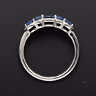 18ct White Gold Sapphire and Diamond Ring