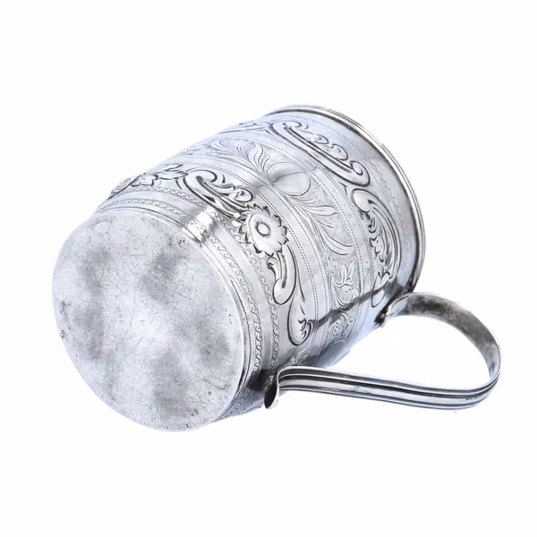 George III Silver Barrel Mug