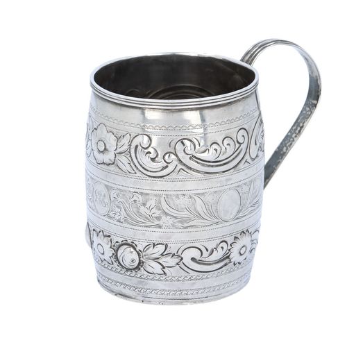George III Silver Barrel Mug image-1
