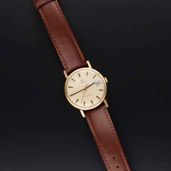 9ct Gold Omega Geneve Watch
