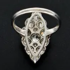 2ct+ Old Cut Diamond Marquis Cluster Ring