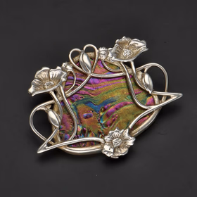 Vintage Chene d'Glas Brooch