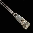 Silver Zip Pendant by Rebecca Joselyn