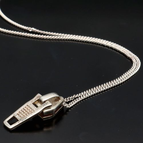 Silver Zip Pendant by Rebecca Joselyn image-3